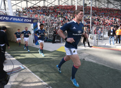 Downey runs out for the Heineken Cup semi-final against Toulon.