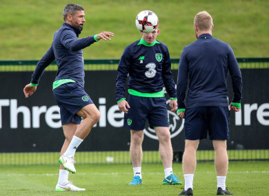 Jon Walters pictured during Ireland training.