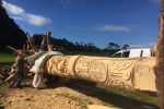 The Waterford man who's carving a 20-metre-long wooden Viking sword