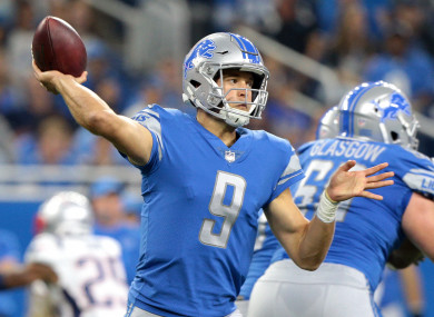 Stafford is the man the Lions have invested their future in.