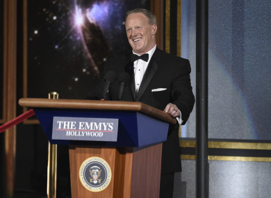 Sean Spicer at the Emmys.