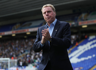 Birmingham City's manager Harry Redknapp.
