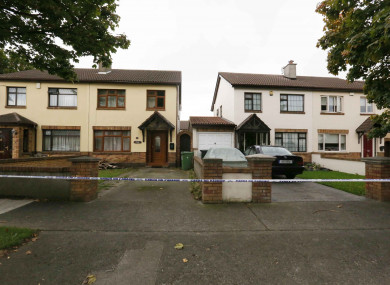 The scene which remains sealed off on Limekiln Avenue, Greenhills, Walkinstown following a car accident.