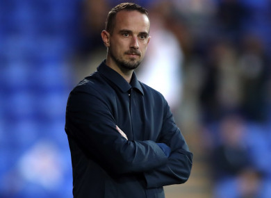 England manager Mark Sampson during the FIFA 2019 Women's World Cup qualifying match against Russia at Prenton Park, Birkenhead last night.