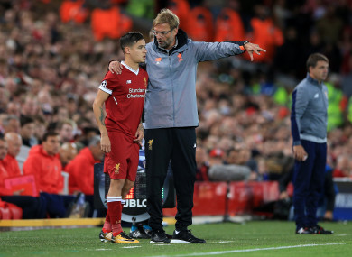 Coutinho came off the bench against Sevilla on Wednesday.