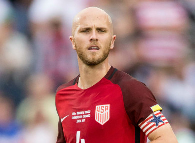 US captain Michael Bradley.