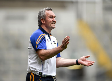 Michael Ryan led the Tipp hurlers to the All-Ireland semi-finals this year.