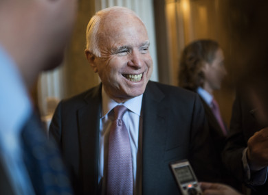 Senator John McCain said he would not vote to progress the bill.