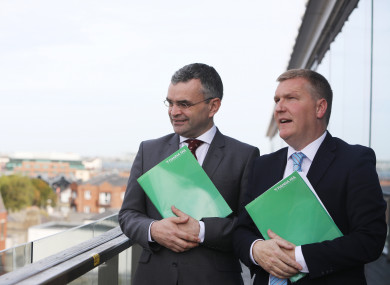 Fianna Fail Spokesperson on Finance, Michael McGrath and Spokesperson on Public Expenditure and Reform, Dara Calleary, as they published Fianna Fáil’s Budget 2018 priorities.