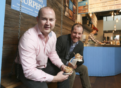 Linked Finance CEO Niall Dorrian (left)
