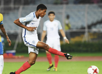 Brewster finds the back of the net.