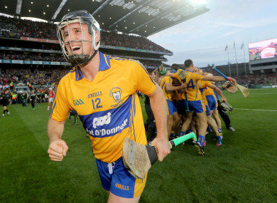 Colin Ryan celebrates Clare's All-Ireland win in 2013.