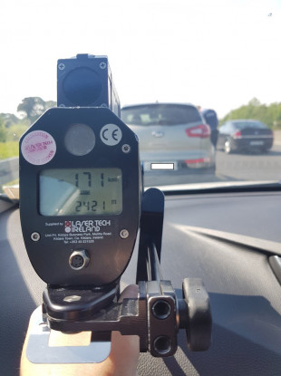A person clocked speeding during the last National Slowdown Day.