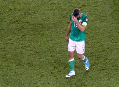 Jon Walters after the loss to Serbia.