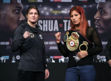Taylor fights on the Joshua undercard on Saturday.