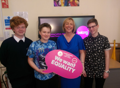 Doherty met young people at BeLonG To this week.