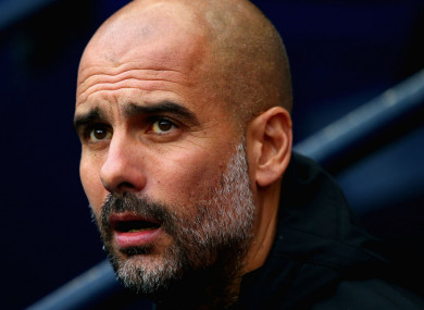 Pep Guardiola (file pic).
