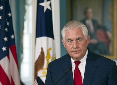 Rex Tillerson.