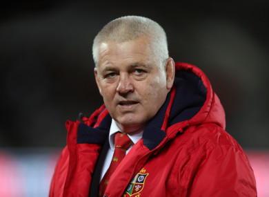 Gatland says he's