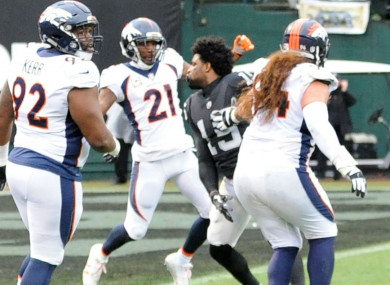 Aqib Talib, Michael Crabtree ejected for fighting