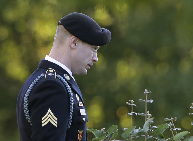Bowe Bergdahl leaves the Fort Bragg courtroom facility