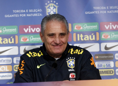 Brazil's coach Tite (file pic).