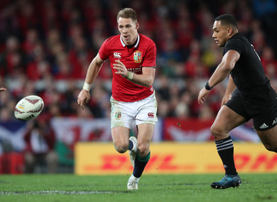 Williams in action against the All Blacks back in June.