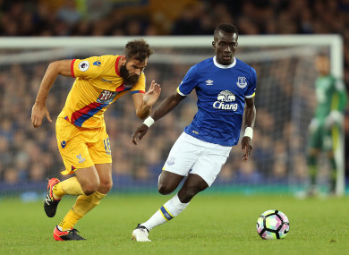 Idrissa Gana Gueye pictured against Crystal Palace in September.