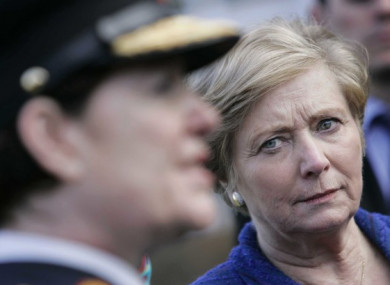 Tánaiste Frances Fitzgerald and former Garda Commissioner Noirín O'Sullivan (file).