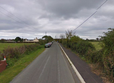 The road to Gormanston train station.