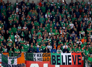 Irish fans have been warned not to buy tickets for the Danish section ahead of this weekend's World Cup play-off in Copenhagen.