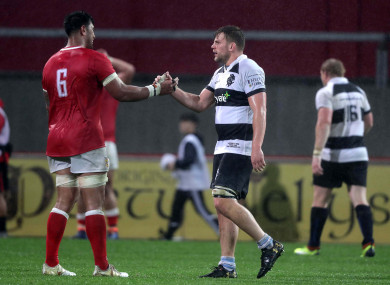 Jordi Murphy lined out for the Barbarians against Tonga on Friday.