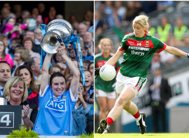 Dublin captain Sinead Aherne won her sixth medal while Mayo's Cora Staunton won her 11th award.