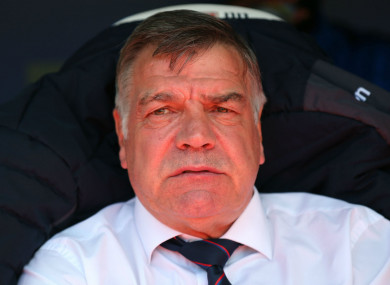 Former England and Crystal Palace manager Sam Allardyce.