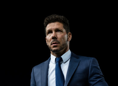 Atletico Madrid manager Diego Simeone.