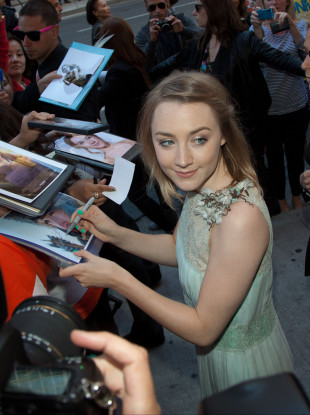 Actress Saoirse Ronan attends the premiere of Violet & Daisy.