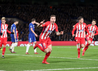 Saul Niguez gave the visitors the lead before Stefan Savic's own goal.