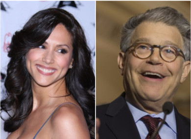 Sportscaster Leeann Tweeden and Democrat Senator Al Franken.