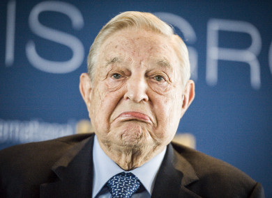US billionaire philanthropist George Soros.