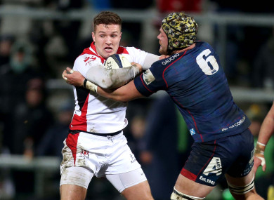 McPhillips in action against London Scottish in January.