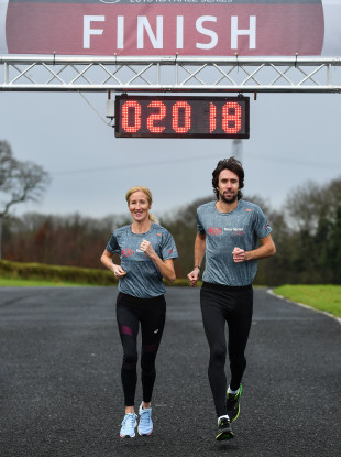 Olympians Catherina McKiernan and Mick Clohisey launched the Kia Race Series yesterday.