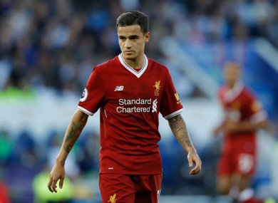 Liverpool playmaker Philippe Coutinho.