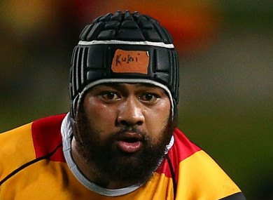 Clermont Auvergne prop Loni Uhila.
