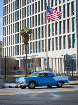 The US Embassy in Havana.