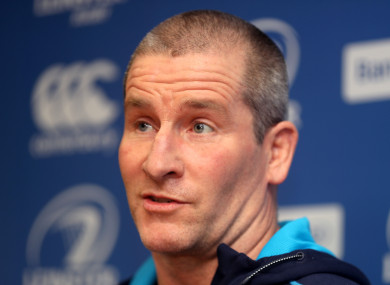 Lancaster speaking to the media at UCD yesterday.