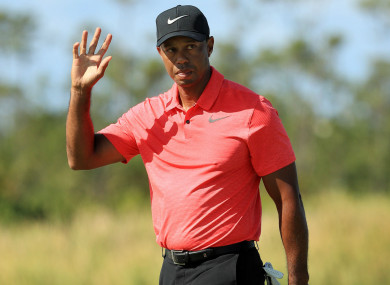 Tiger Woods during the final round at the Hero World Challenge