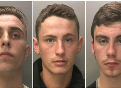 From left to right: Jake Cairns, Brandon Sharples, Jack McNally