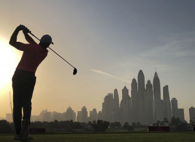 McIlroy is three shots off the lead with seven holes of his second round to go.