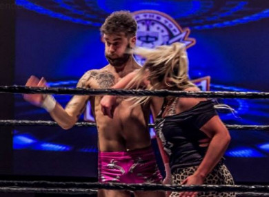 Session Mot throws a punch at a recent event (Used with permission from OTT)