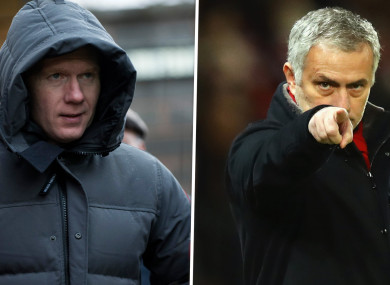 Jose Mourinho has hit back at Paul Scholes after the latter's criticism of United.